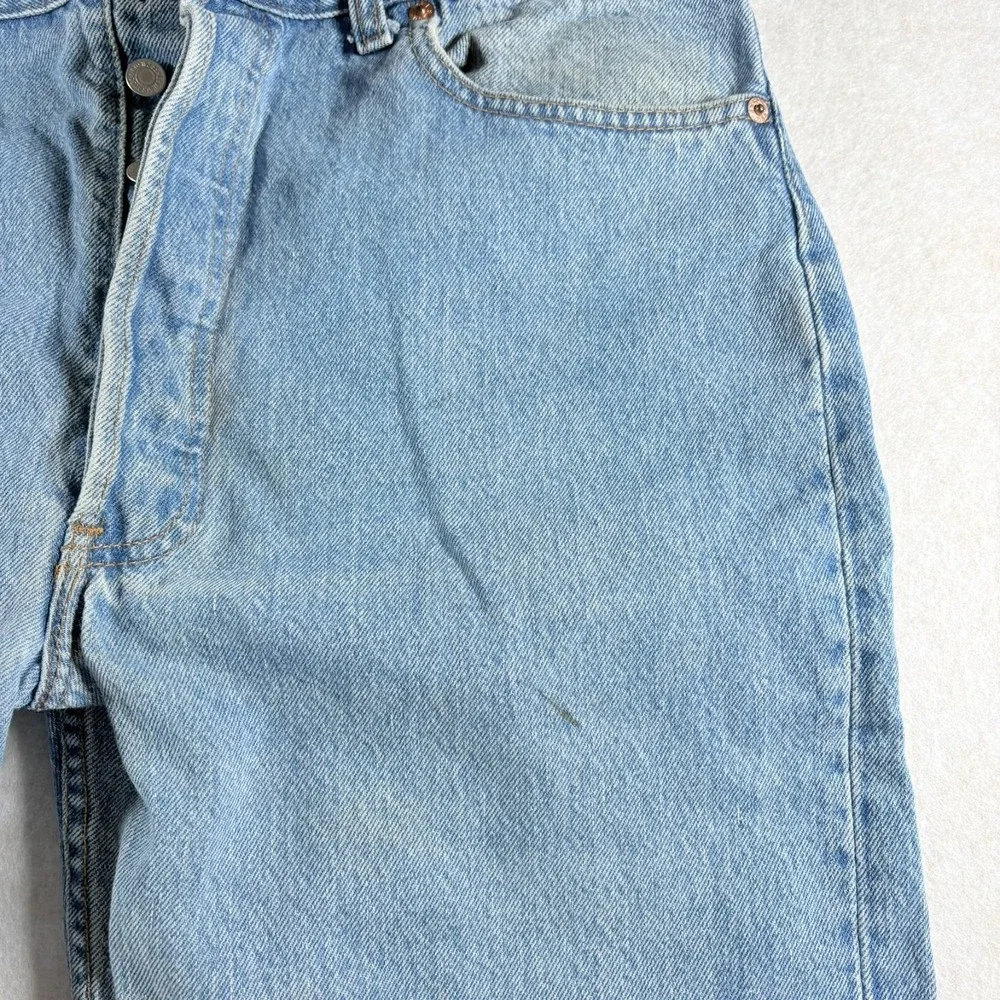 Levi's 501 USA Vintage 36x32 Light Wash Button Fly Straight Leg Jeans